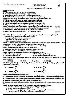 Đề thi thử học kỳ II môn Vật lý Lớp 11 - Năm học 2018-2019 - Trường THPT Nguyễn Khuyến